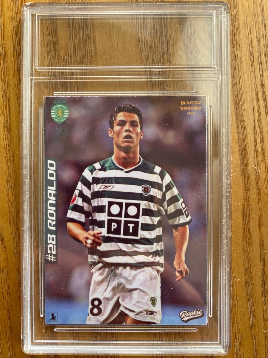 ronaldo football trading card sporting lisbon - excellent