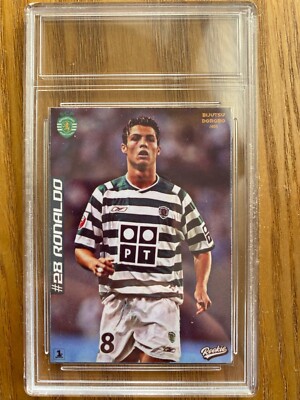 ronaldo football trading card sporting lisbon - excellent