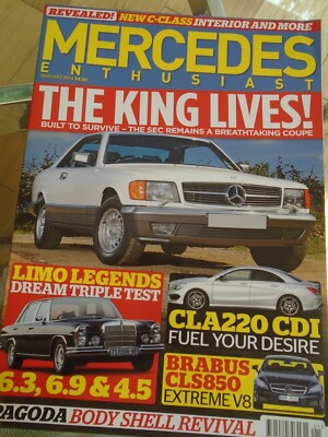 Mercedes Enthusiast Jan 2014 Issue 147 SEC, CLA 220CDi, Brabus CLS850