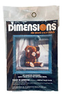 Dimensions No Count Cross Stitch Kit Teddy Bear in Window 5x5" 1987 Sealed