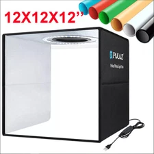 12in LED Photo Studio Light Box Portable Folding Photography Shooting Tent Kit