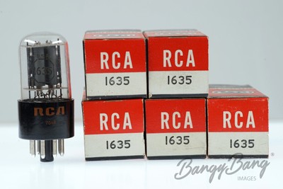 5 Vintage RCA 1635 High-Mu Twin Power Triode  Audio Vacuum Tube Valve - Bangyban