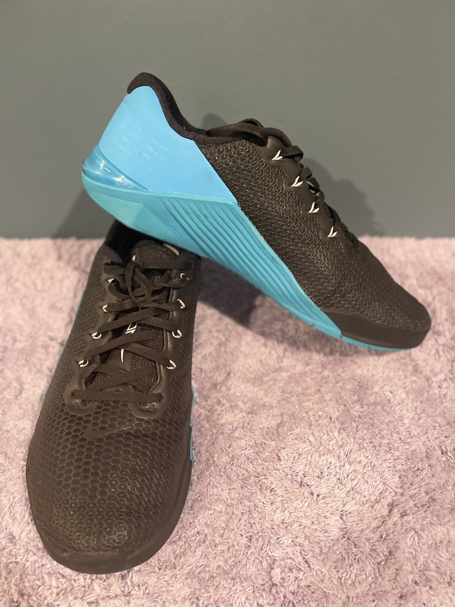 Nike Metcon 5 Mens Black Blue Athletic Training Shoes US Men 