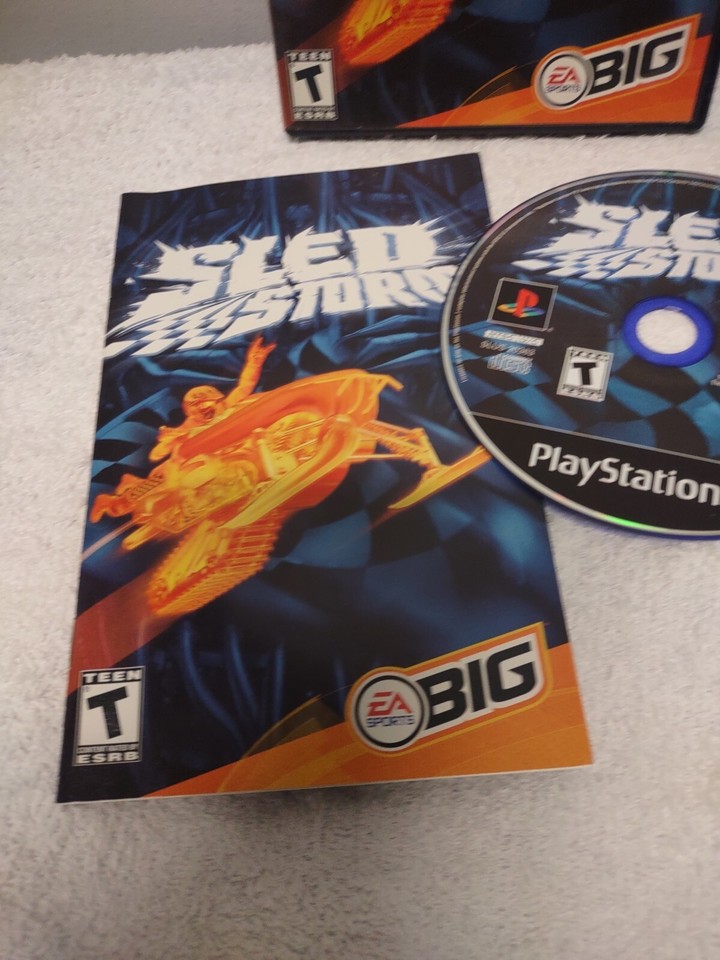 Sled Storm (Sony PlayStation 2, 2002) COMPLETE Black Label Disc Is Mint