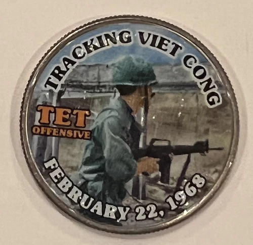 Tracking Viet Cong Colorized Commemorative Clad Kennedy Half Dollar