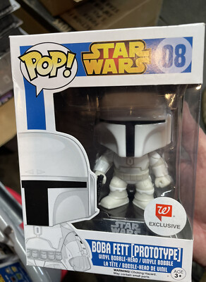 STAR WARS PROTOTYPE BOBA FETT FUNKO POP! #08 DAMAGED BOX