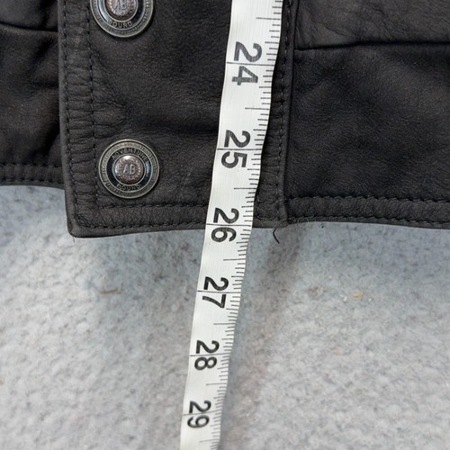 Vintage Adventure Bound By Wilsons Motorrad Jacke Herren Medium Schwarz Bomber - Bild 4 von 8