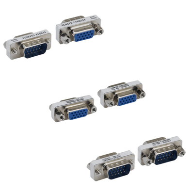 HD15 15Pin VGA SVGA Mini Gender Changer Male Female M/M M/F F/F PC Video Adapter