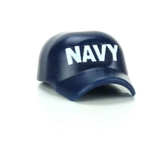Dark Blue Navy Cap military compatible w/toy brick minifigures hat