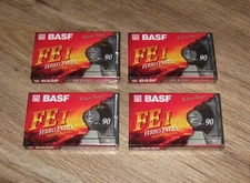 BASF four blank audio cassette FE I Ferro Extra position normal 90 minutes