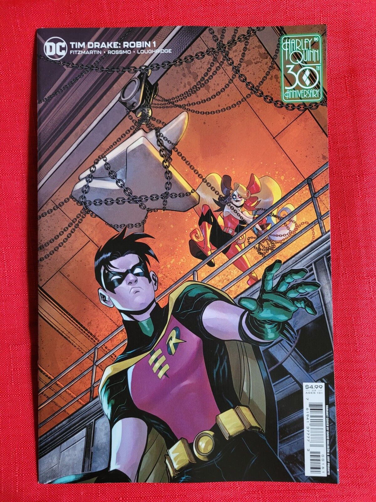 Tim Drake Robin #1- CVR F David Baldeon Harley Variant, DC Comics, 2022, VF/NM