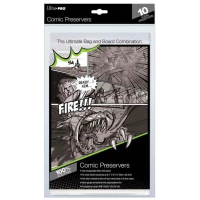 Ultra PRO - Current Size - Comic Preservers (7" x 10") (Resealable) (10 Pack)