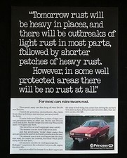 Original 1976 Vintage Car Advert.  The Princess Car from British Leyland Cars