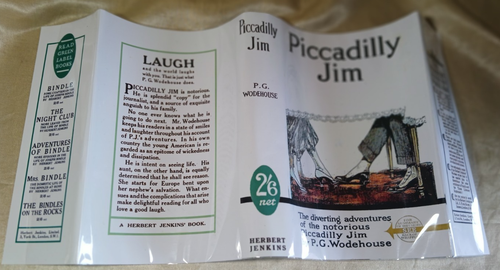 P. G. Wodehouse "Piccadilly Jim" Herbert Jenkins c1940's Hardback w/FDJ - Picture 11 of 11