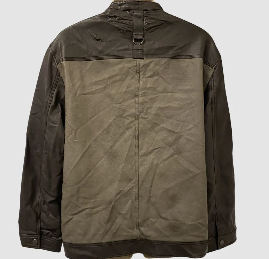 129 INC International Concepts Men s Brown Full Zip Leather Coat