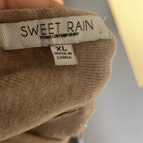 Sweet Rain, maglioni top dolman manica da pipistrello rosa chiaro girocollo taglia XL - Foto 6 di 7