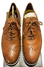 Men's OXFORD Cole Haan Zerogrand WingTip - BROWN LEATHER / BRITISH TAN