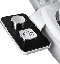 Bidet Toilet Seat Attachment Non-Electric Cold Water with Pressure Controls