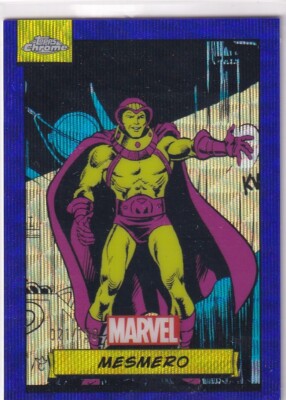 Topps Marvel Chrome 2024 Card Nr. 129 Mesmero Blue Wave Refractor 21/150