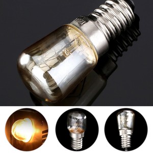 10PCS Blanco Cálido Horno Cocina Bombilla Lámpara Luz Resistente al Calor 220-240V E14 15W