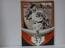 2007 Topps The Streak Before the Streak Joe DiMaggio #JDSF37 HOF