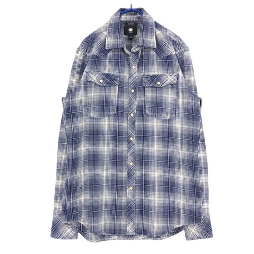 G-STAR RAW Men Slim Fit Casual Long Sleeve Shirt Size M