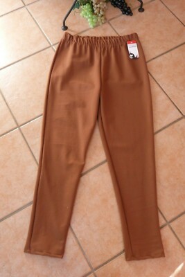 MAGNA Hose Schlupfhose Jogpants Jeggings 40 42 NEU cognacbraun Stretch LAGENLOOK