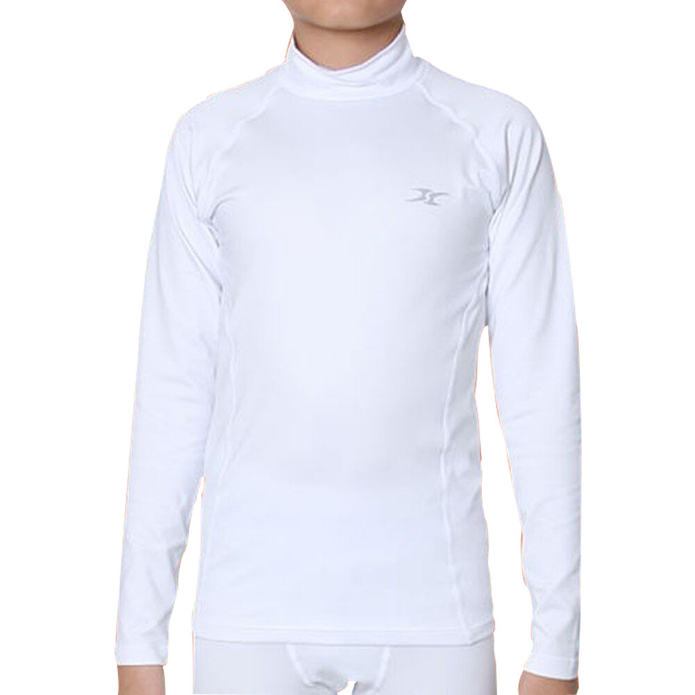 Thermal Underwear Kids Mock Turtleneck Shirts Compression Tops