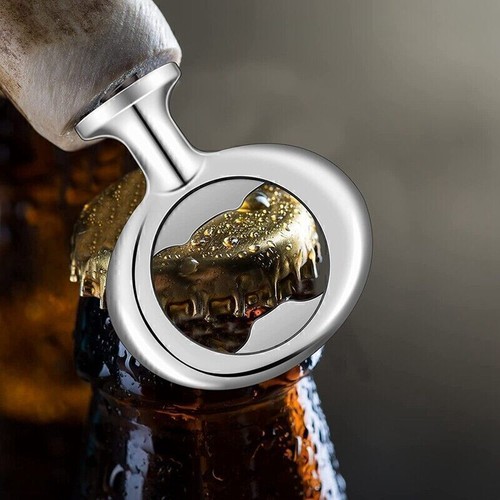 10 Stück Flaschenöffner-Rohlinge aus Metall, Flaschenöffner-Einsätze aus Edelsta - Bild 6 von 10