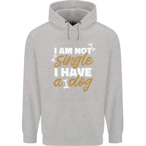 Im Not Single I Have a Dog Funny Childrens Kids Hoodie - Picture 54 of 84