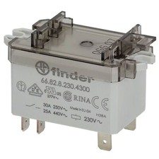 FINDER 30A LEISTUNGSRELAIS 230V SPULE DPDT NETZ ELEKTRISCH 30 AMP 66.82.8.230.0300