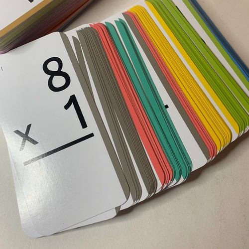 Flash Cards 169 pack 1 Multiplication Chart 2 Metal Rings Educational Homeschool - Picture 4 of 6