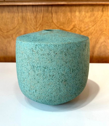 Ceramic Vase with Green Glaze by John Ward - Picture 7 of 13