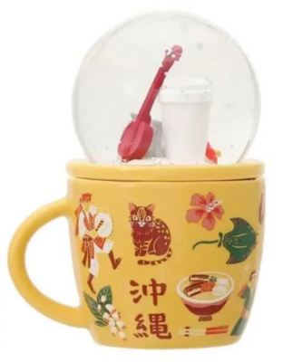 Starbucks Japan 2024 Collectible Snow Globe and Mug Okinawa