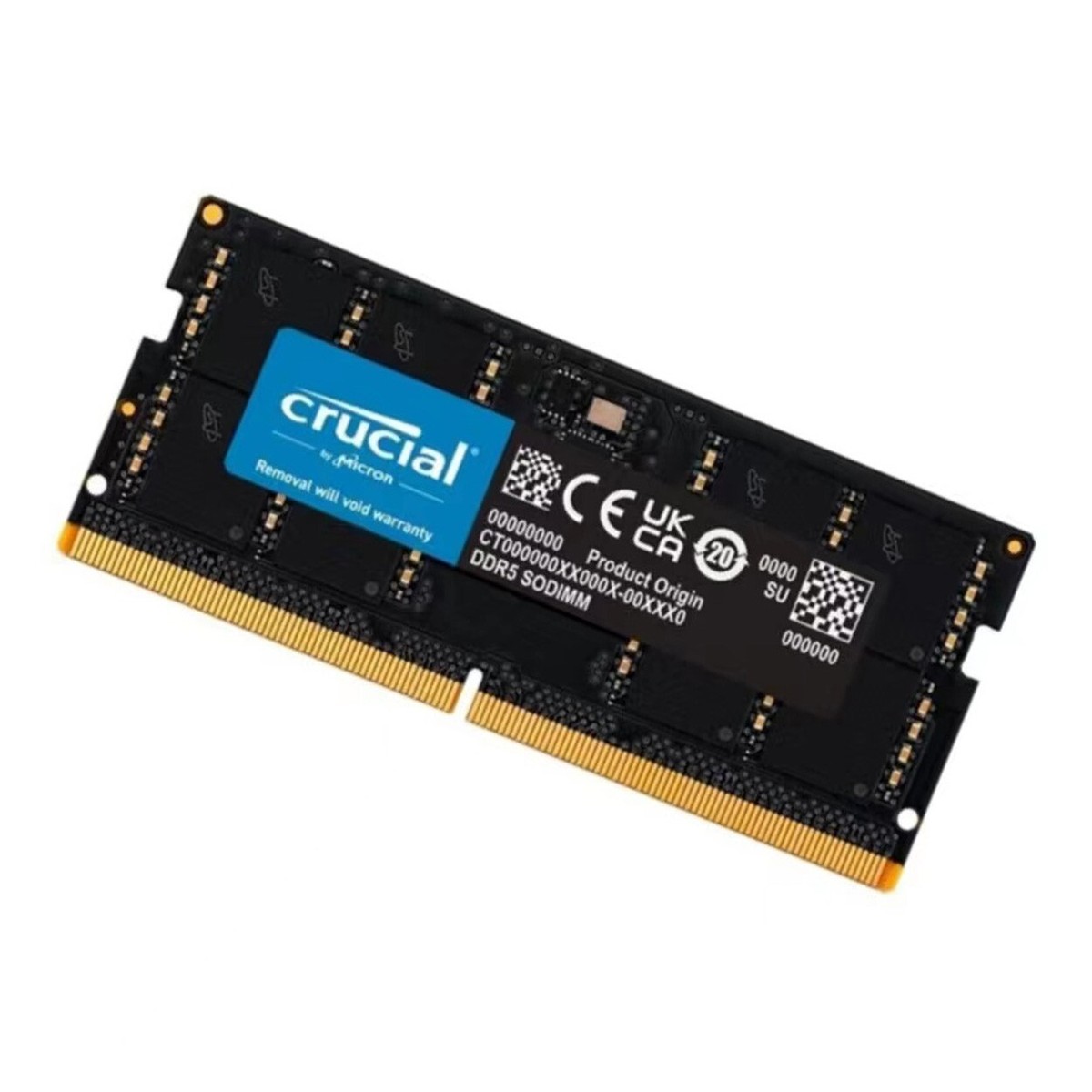 New Crucial 32GB (2X 16GB) DDR5 5600MHZ PC5-44800 SODIMM Memory