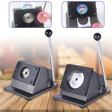 37mm/70mm/75mm Graphic Punch Die Cutter Round PVC Paper Card Button Maker Manual