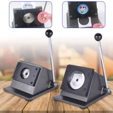 37mm/70mm/75mm Graphic Punch Die Cutter Round PVC Paper Card Button Maker Manual
