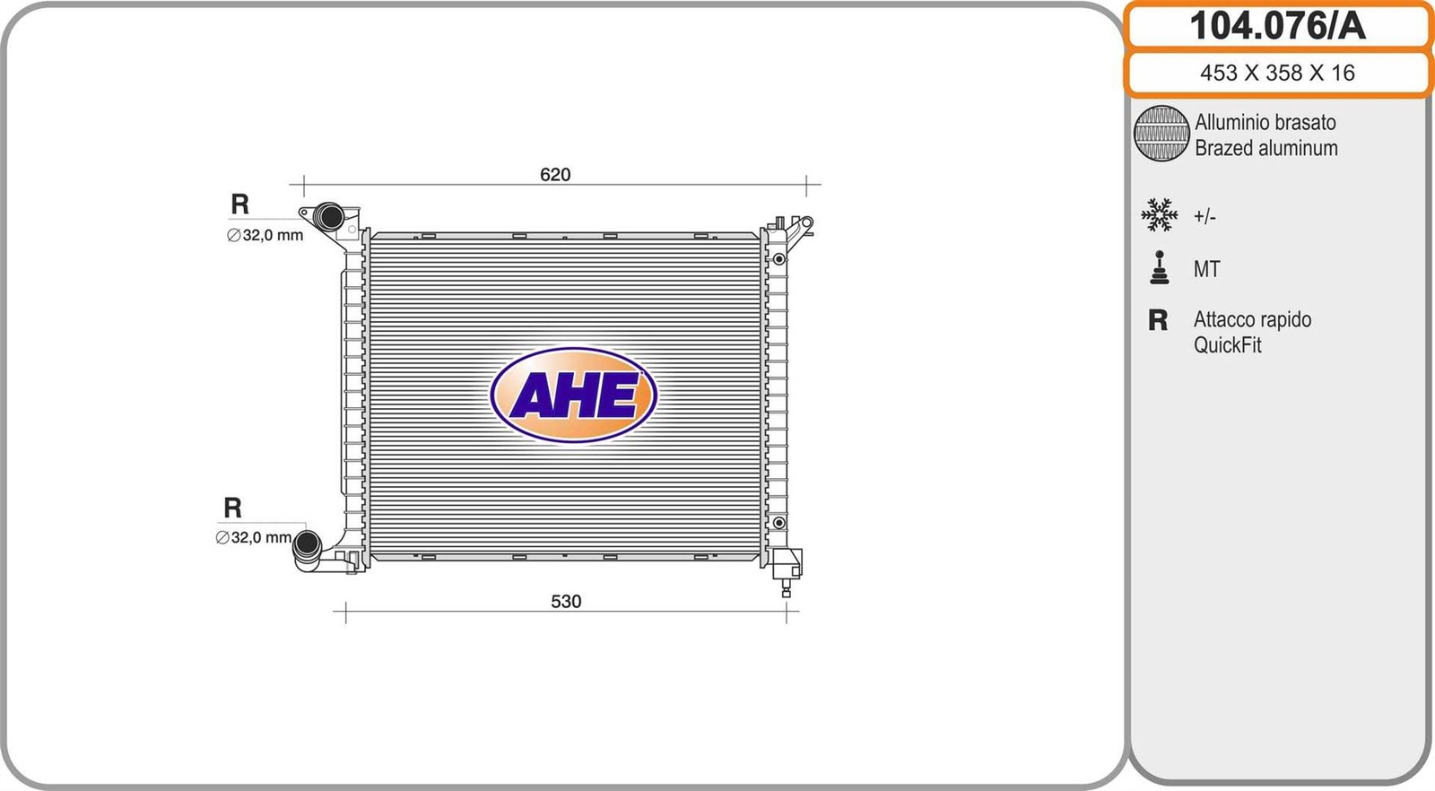 Radiateur Mini Mini One D d'origine pour système de refroidissement moteur diesel