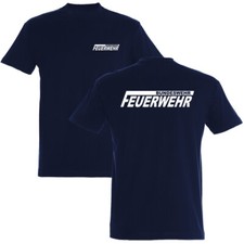 BUNDESWEHR FEUERWEHR T-Shirt schwarz  oder marineblau versch. Druckfarben 08