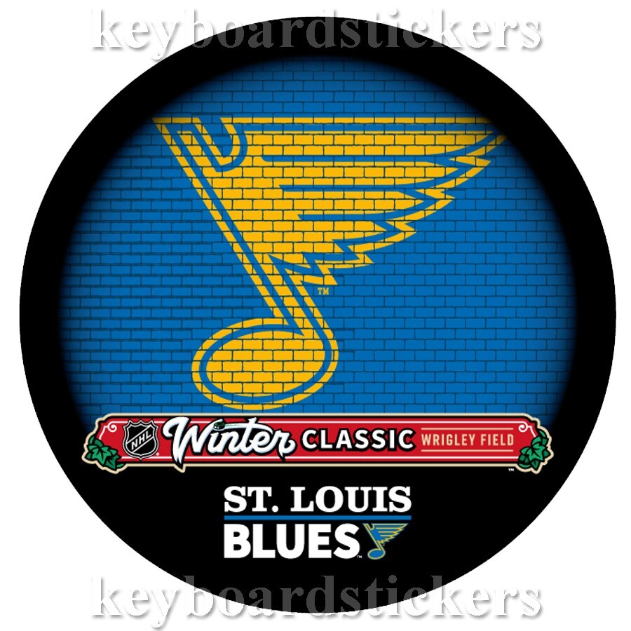 2025 NHL WINTER CLASSIC ST. LOUIS BLUES EVENT LOGO 2 HOCKEY PUCK PKG