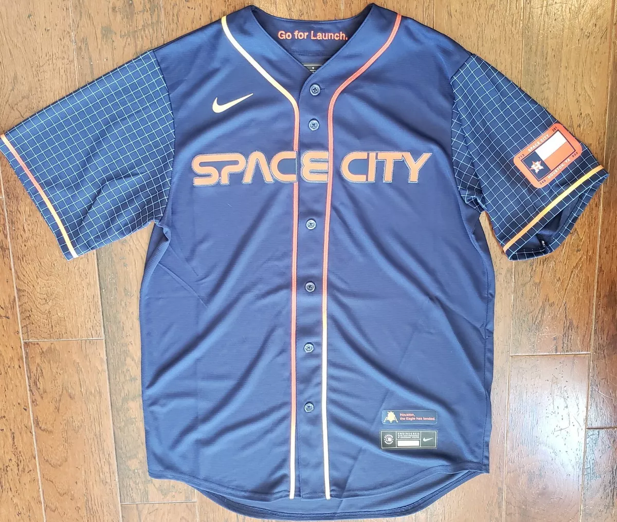 Blue Nike MLB Houston Astros City Connect Jersey