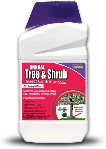 Bonide Annual Tree & Shrub Insect Control with Systemaxx, (32 oz Concentrate)