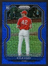 2021 Kyle Cody Panini Prizm Baseball Blue Mojo Rookie RC #115 Texas /199