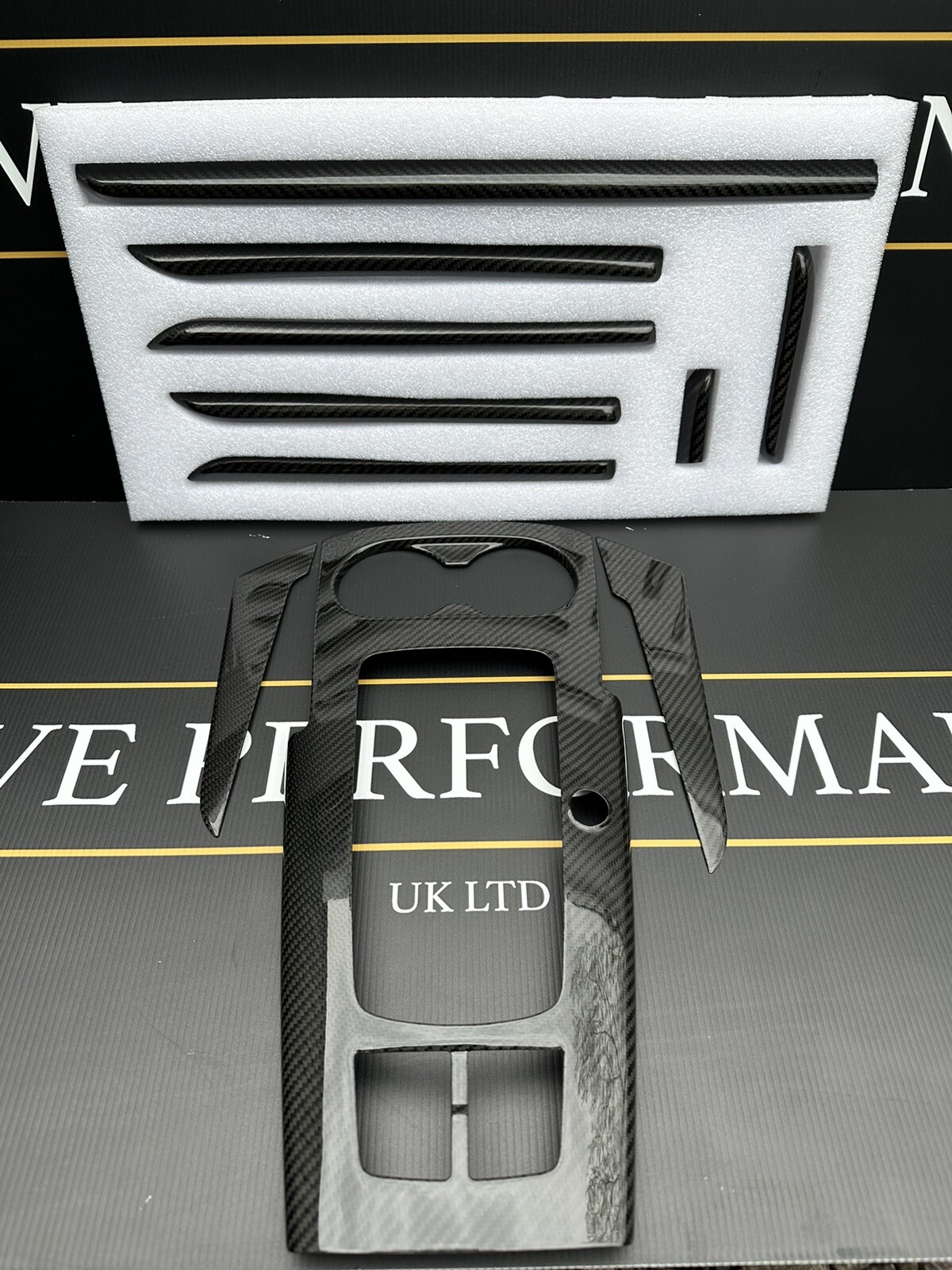 Carbon Fibre Console Dash Doors Interior Trim Set Kit Audi A3 S3 RS3 5dr 8V RHD