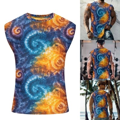Comfortable Sleeveless Tanks Top for Men 3D Printed Graphics Designs Vest Shirt