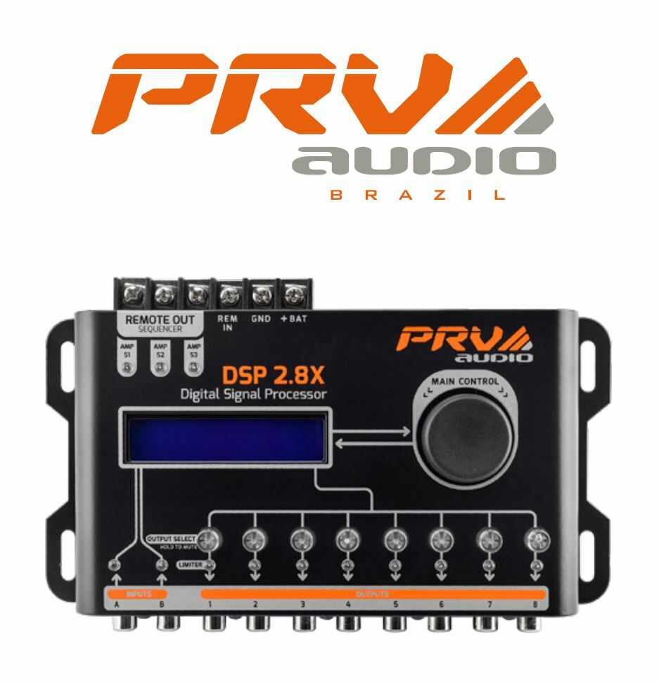 PRV DSP 2.8X Digital Signal Processor + TPT-EQ7 10V Band Graphic