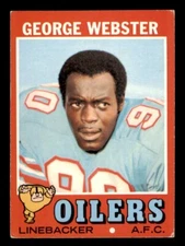 1971 Topps Football #197 George Webster VG/EX *d2
