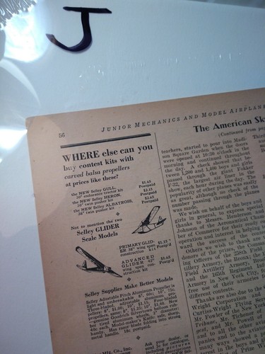Model Airplane News vtg magazine cover mcm matted print with magazine included J - Picture 10 of 21