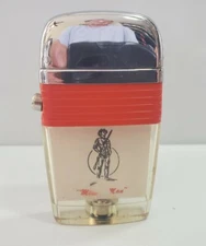 Vintage Working  Scripto VU Lighter "MINUTE MAN"  NOS   RED, MINT 4421.29