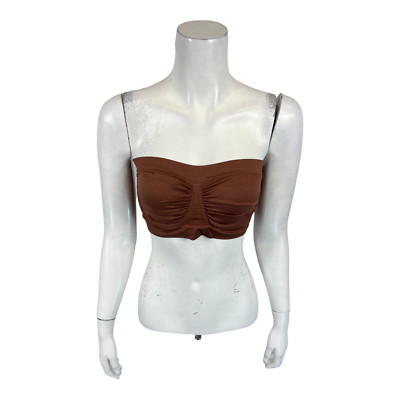 Breezies Set of 2 Seamless Underwire Bandeau Bras Cappuccino/Ginger 2X Plus Size